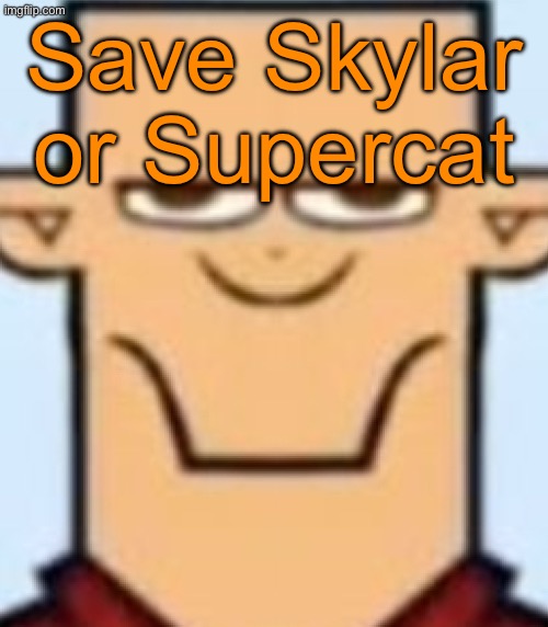 Sped Tyler | Save Skylar or Supercat | image tagged in sped tyler,voting game s19-9 | made w/ Imgflip meme maker