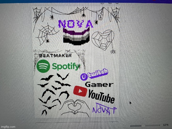Cool thing I made on Canva, don’t mind the weird effect thingy | made w/ Imgflip meme maker