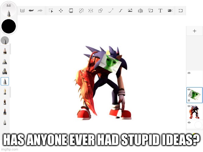 Yes Im Glorpifying kolossos, i just wanna draw a general for my Glorp army | Has anyone ever had stupid ideas? | image tagged in img_4600 png | made w/ Imgflip meme maker
