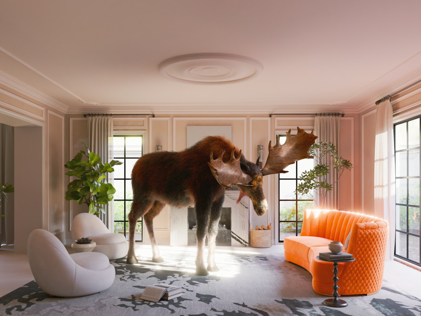 Moose Address Me Blank Meme Template
