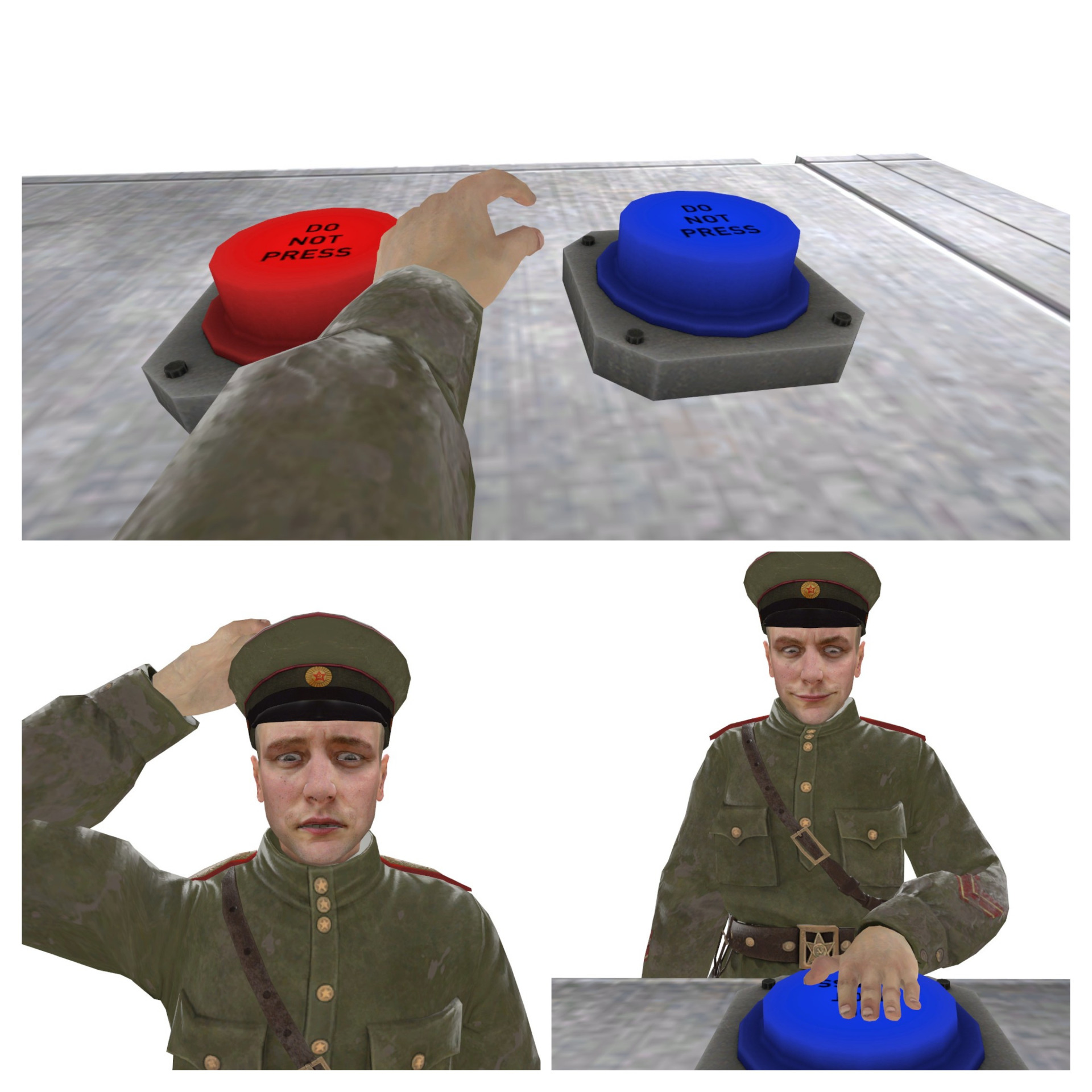 Radziecki oficer niezdecydowany Blank Meme Template