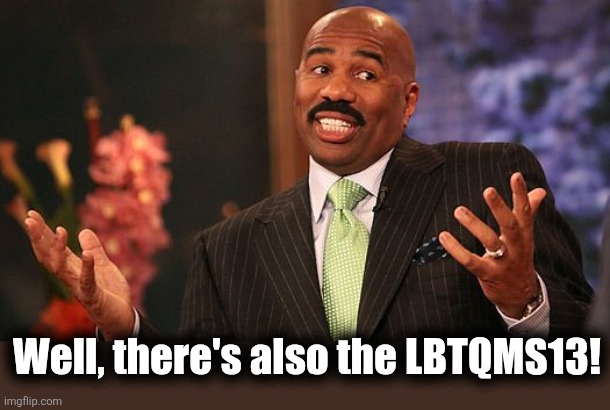shrug | Well, there's also the LBTQMS13! | image tagged in shrug | made w/ Imgflip meme maker