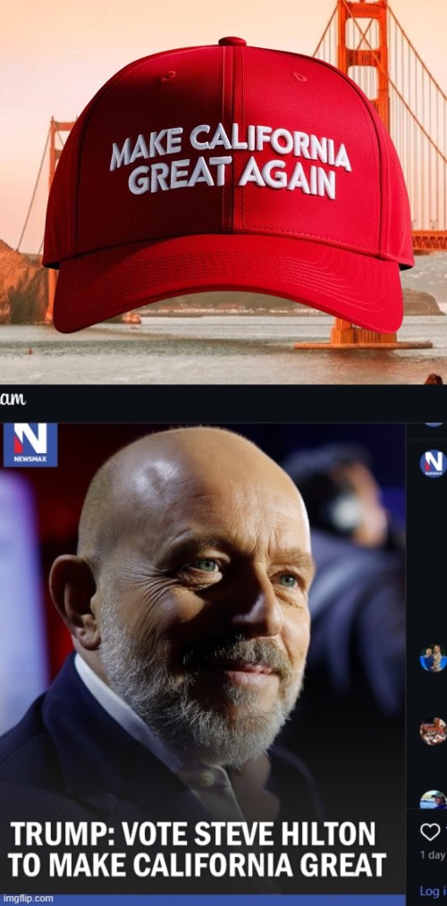 Make California Great Again | image tagged in mcga avif | made w/ Imgflip meme maker