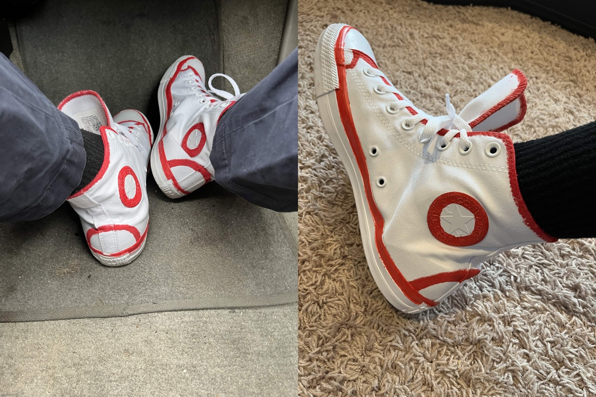 Denji's Converse, painted tho | made w/ Imgflip meme maker