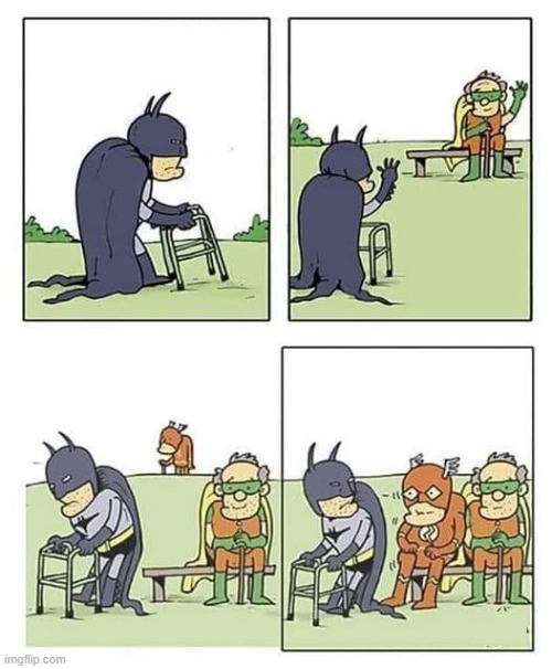 Flash Stole My Seat | image tagged in batman,the flash,robin | made w/ Imgflip meme maker