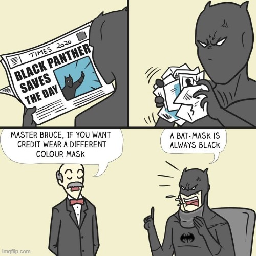 Batman Panther | image tagged in batman,black panther | made w/ Imgflip meme maker