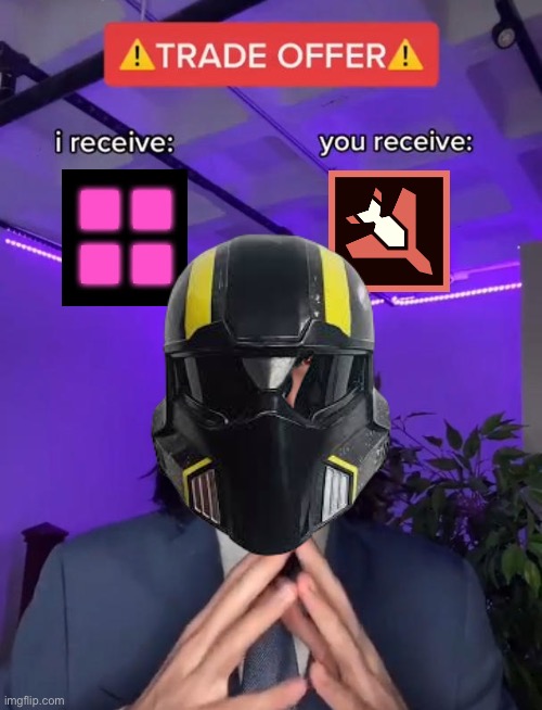 I need samples for my super destroyer | image tagged in gaming,funny,trade offer | made w/ Imgflip meme maker