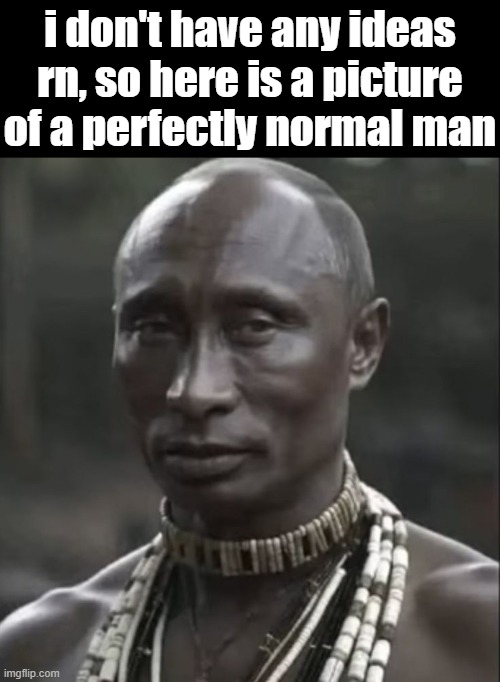 i need to think | i don't have any ideas rn, so here is a picture of a perfectly normal man | image tagged in meme | made w/ Imgflip meme maker
