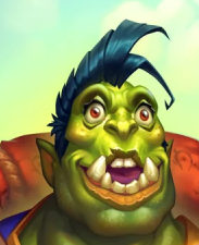 orc open wide eyes midnight Blank Meme Template