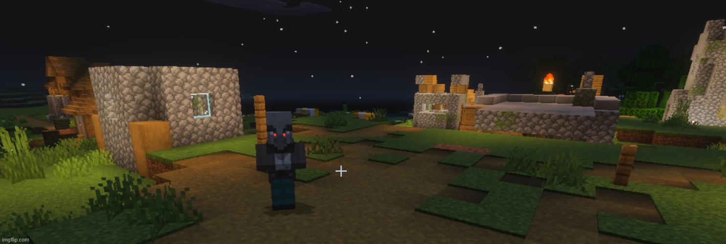 A vindicator with red eyes | image tagged in vindicator | made w/ Imgflip meme maker