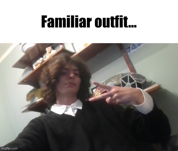*200 Page Document Jumpscare* | Familiar outfit... | image tagged in img_20260601_172319 jpg | made w/ Imgflip meme maker