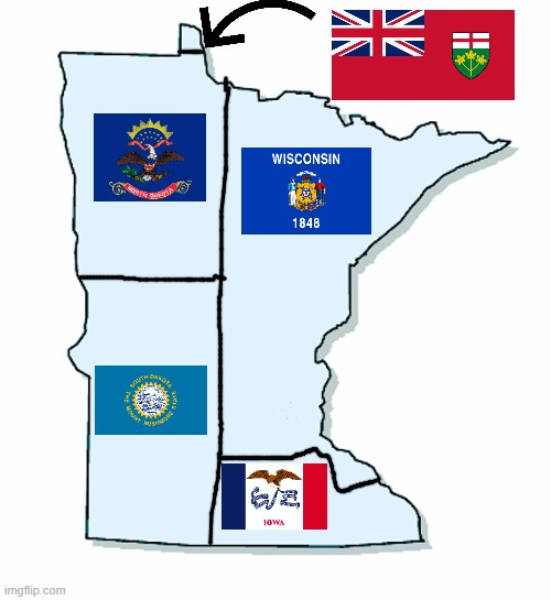Minnesota Outline | image tagged in minnesota outline | made w/ Imgflip meme maker