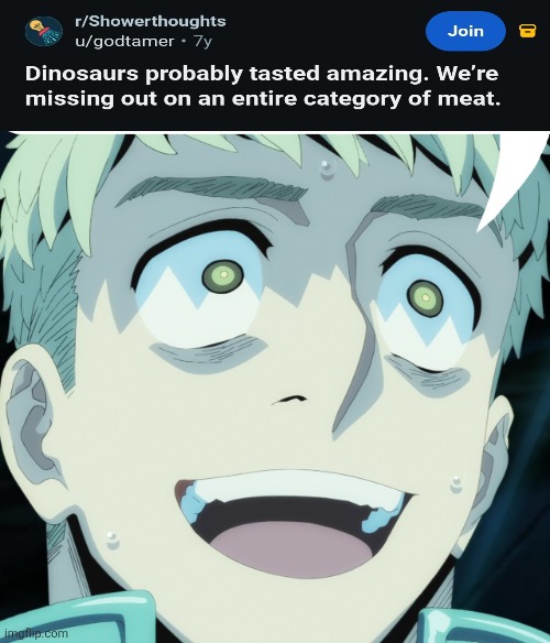 *non avian dinosaurs | image tagged in laios speech bubble delicious in dungeon,memes,anime meme,reddit,dinosaurs,funny | made w/ Imgflip meme maker