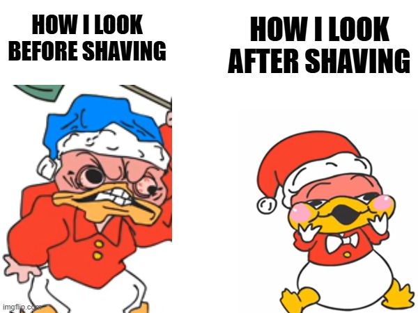 Shaving | How i look before shaving; How i look after shaving | image tagged in relatable | made w/ Imgflip meme maker