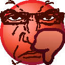 Angry Soyjak thumbs down emoji Meme Template