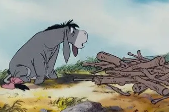 Eeyore House Collapsed Blank Meme Template