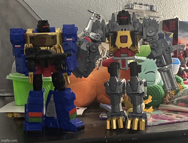 A tale of 2 Grimlocks | image tagged in transformers,memes,two | made w/ Imgflip meme maker