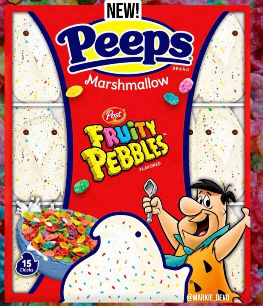 Peeps fruity pebbles Blank Meme Template