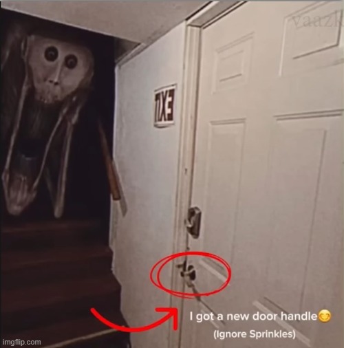Yooo I got a new door knob | image tagged in funny,out of context,death knocking at the door,no please you don't understand | made w/ Imgflip meme maker