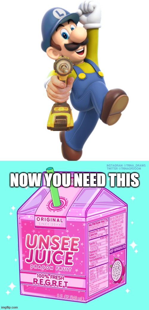 Luigi Blinds You | now you need this | image tagged in luigi from great mission,why did i make this,why are you reading the tags,flick7 | made w/ Imgflip meme maker