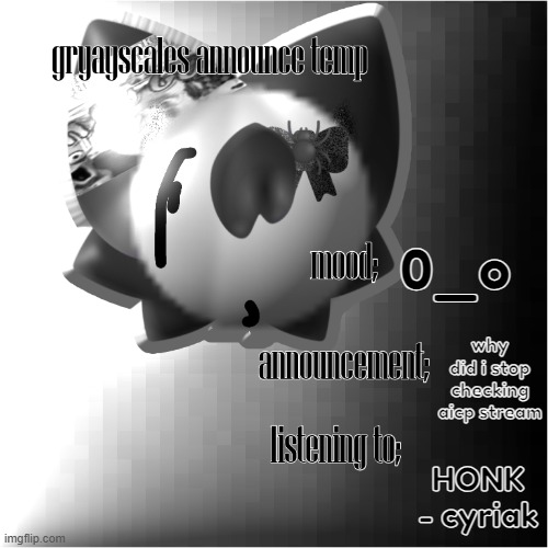 h | 0_o; why did i stop checking aicp stream; HONK - cyriak | image tagged in ann temp png | made w/ Imgflip meme maker