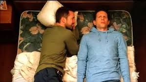 Mac and Dennis in Bed Blank Meme Template