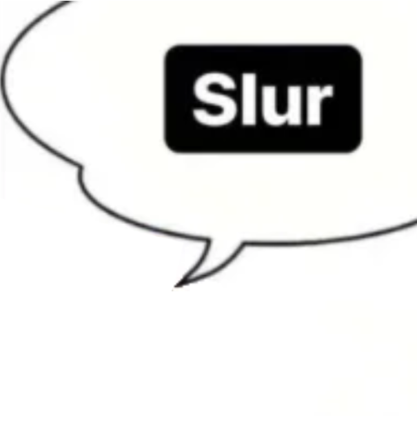 Slur speechbubble Blank Meme Template