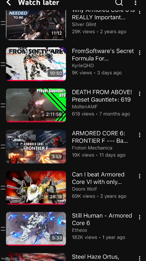 Rate my YouTube saved videos | made w/ Imgflip meme maker