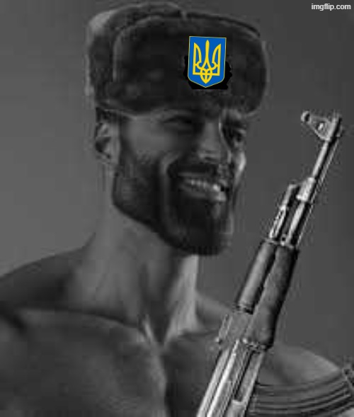 decommunization of the soviet giga chad replacing it with a tryzub turning it ukrainian | image tagged in ukraine,ukrainian,giga chad,communism,communists | made w/ Imgflip meme maker