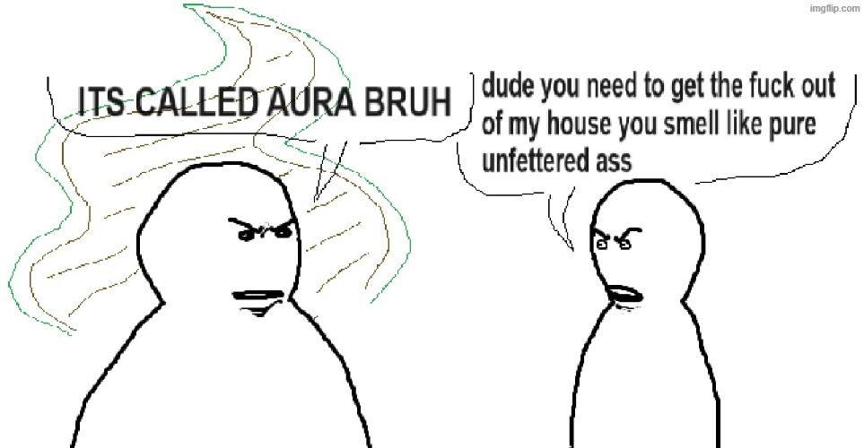 it's not called aura you just stink | image tagged in it's not called aura you just stink | made w/ Imgflip meme maker