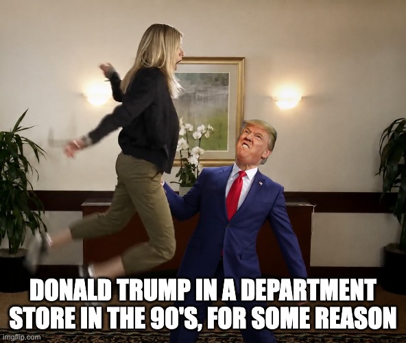 Bergdorf Good God! | donald trump in a department store in the 90's, for some reason | made w/ Imgflip meme maker