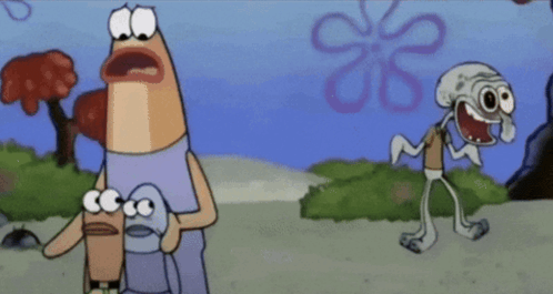 Squidward tweaking Blank Meme Template