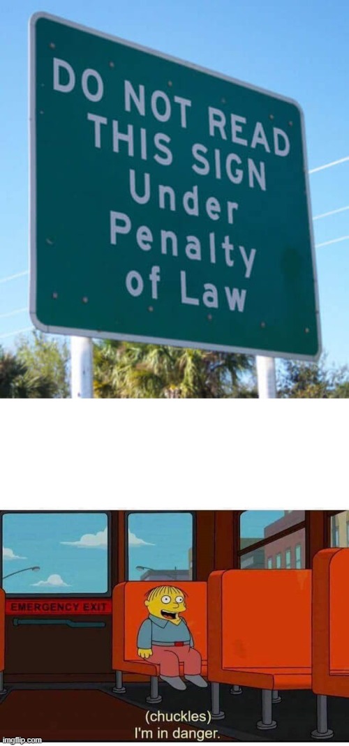 image tagged in i'm in danger | made w/ Imgflip meme maker
