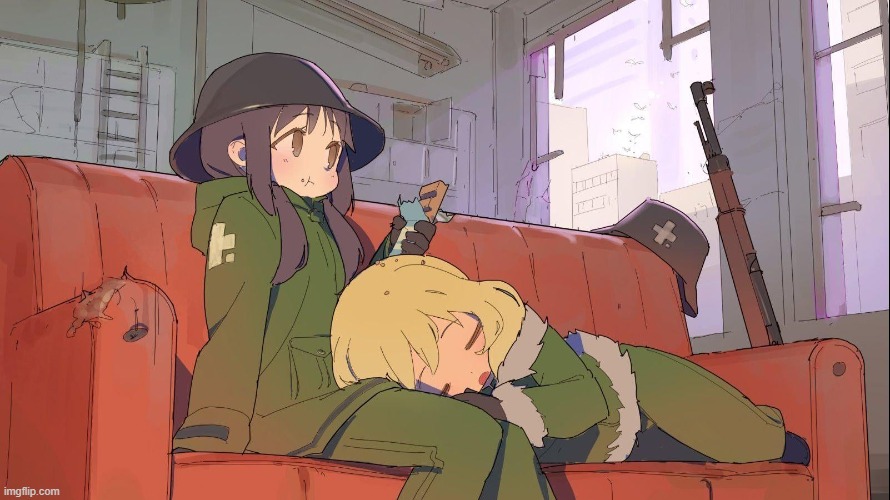 yuuri sleeping on chito's lap | image tagged in yuuri sleeping on chito's lap | made w/ Imgflip meme maker