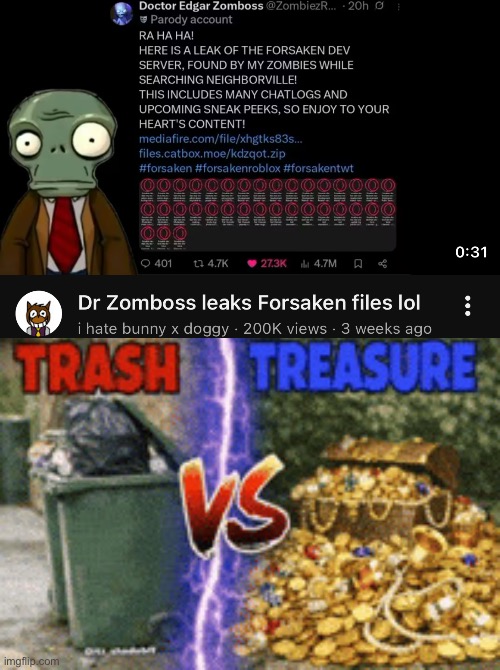 Trash vs treasure | image tagged in trash vs treasure | made w/ Imgflip meme maker
