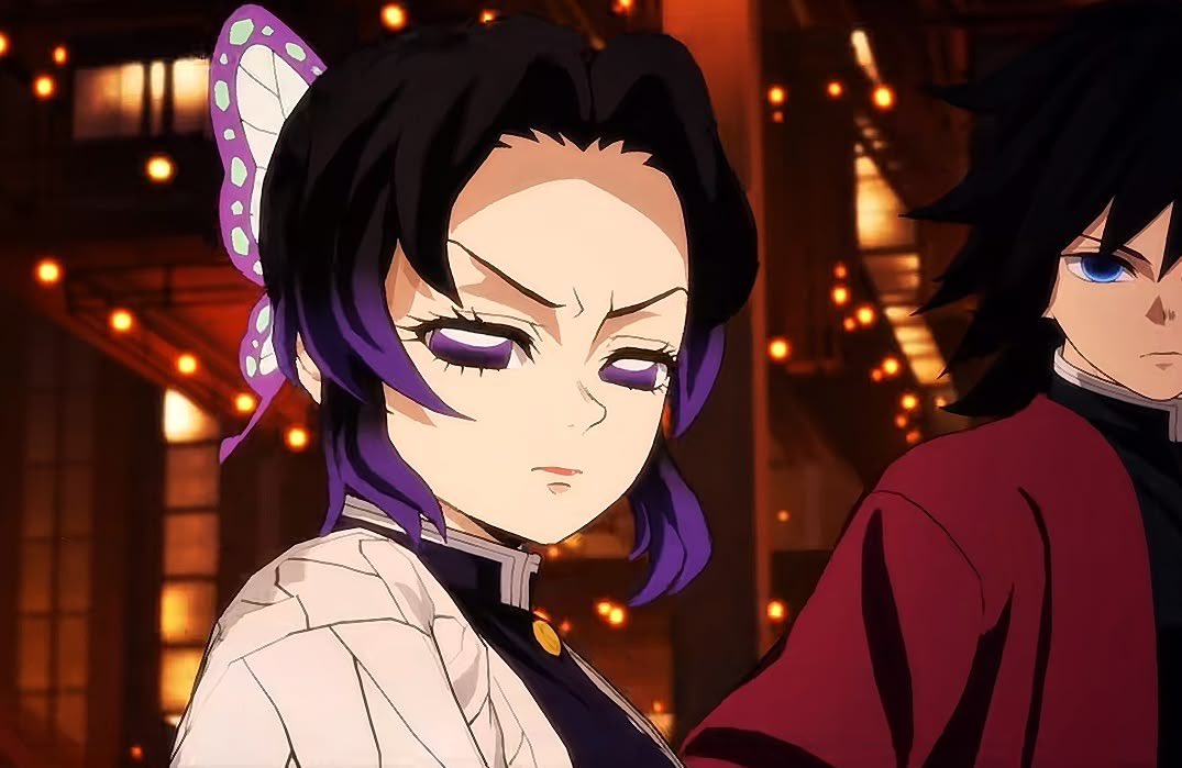 Kocho Shinobu's Glare Blank Meme Template