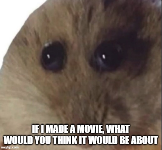 im unoriginal :3 | if i made a movie, what would you think it would be about | image tagged in hampter | made w/ Imgflip meme maker