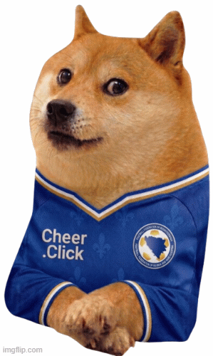 Cheems World Cup Bosnia and Herzegovina Fans | image tagged in gifs,cheems,world cup,buff doge vs cheems,bosnia and herzegovina | made w/ Imgflip images-to-gif maker