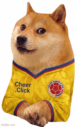 Cheems World Cup Colombia Fans | image tagged in gifs,cheems,world cup,colombia,football,soccer | made w/ Imgflip images-to-gif maker