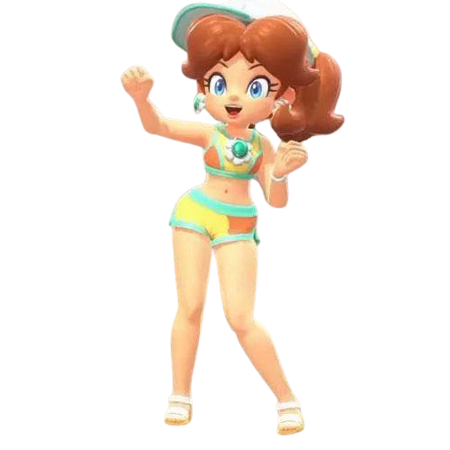 Swimmer Daisy Blank Meme Template