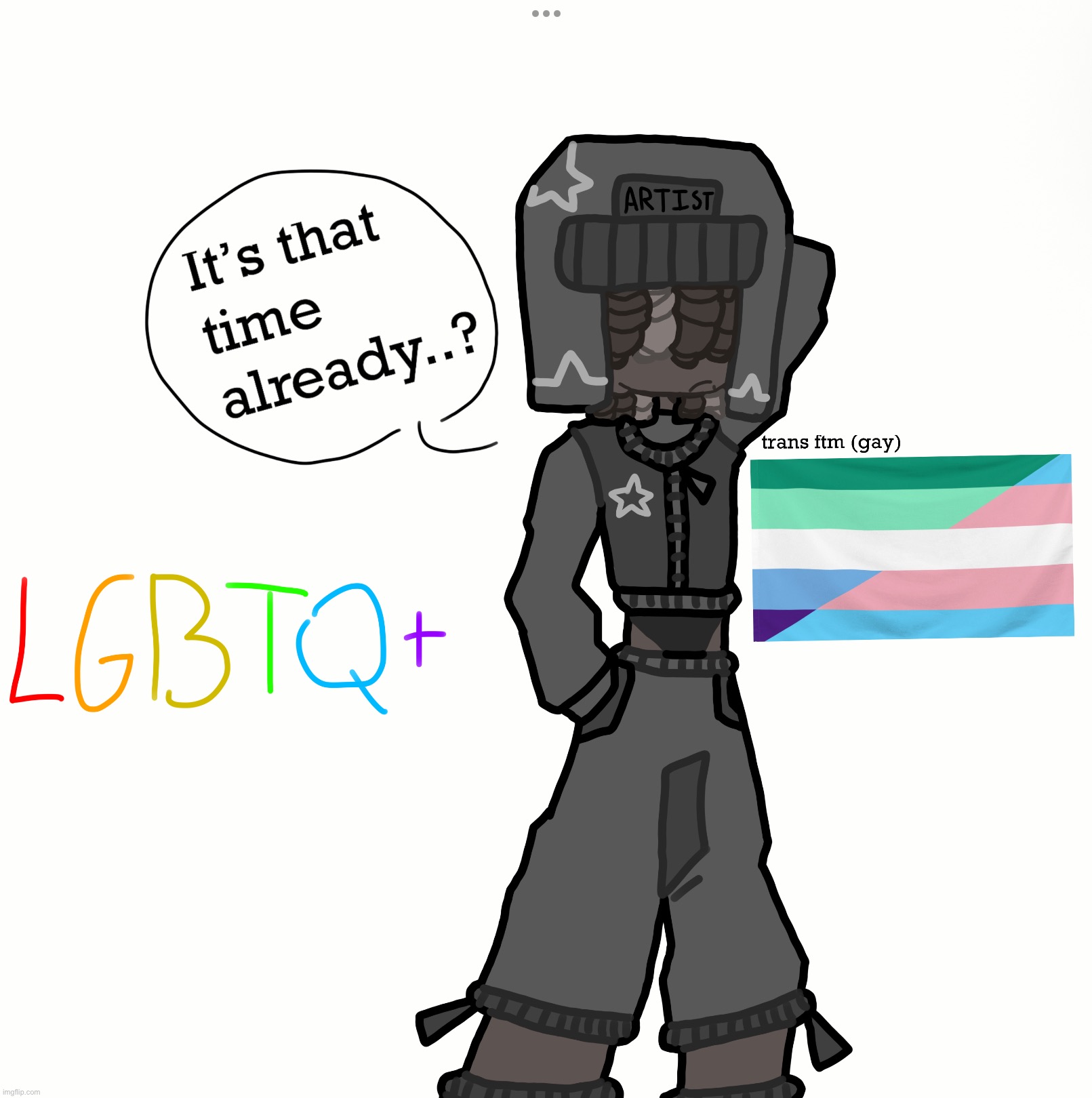 happy pride fr (late) | image tagged in drawing,stuff | made w/ Imgflip meme maker