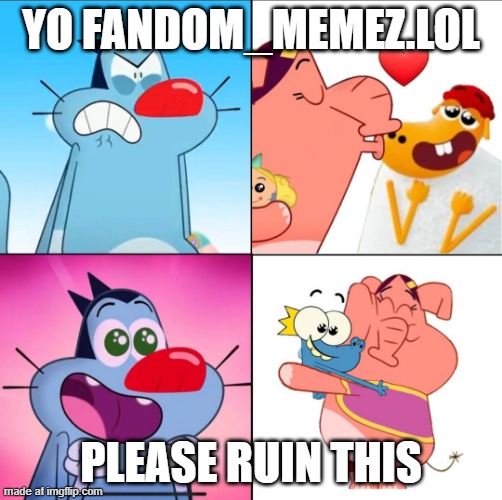 To Fandom_Memez | Yo Fandom_Memez.lol; please ruin this | image tagged in no one is shipping this | made w/ Imgflip meme maker