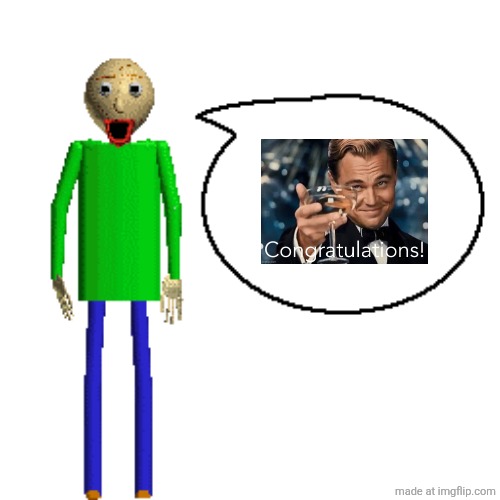 Baldi Speaks Poster | image tagged in baldi speaks poster | made w/ Imgflip meme maker