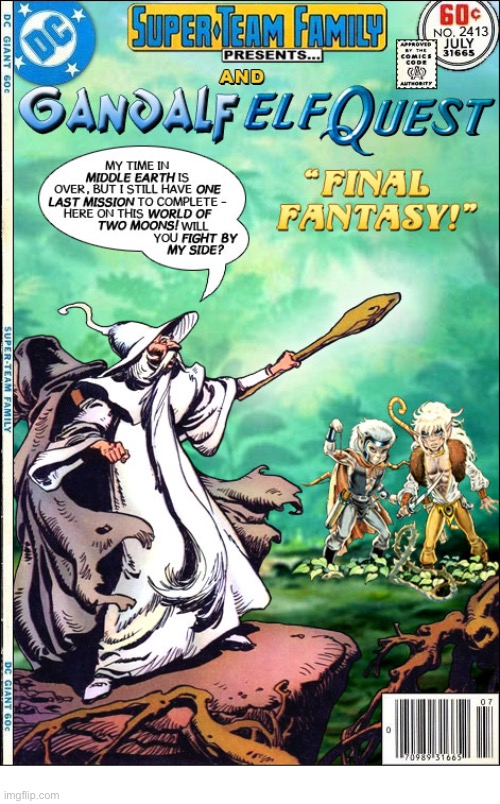 “Lord of the Rings” meets “Elfquest”! | image tagged in comics,gandalf,elfquest,crossover,super team family,lord of the rings | made w/ Imgflip meme maker