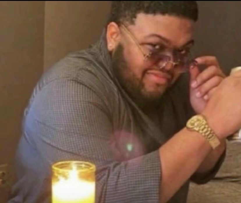 High Quality Druski smirk with sunglasses and candle Blank Meme Template