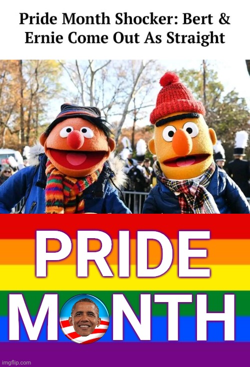 Pride Month Shocker | Pride
M   nth | image tagged in img 13 jpeg,gay flag,obama | made w/ Imgflip meme maker