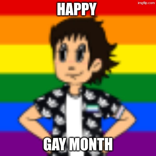 Happy pride month :D | happy; Gay month | image tagged in pride month,happy pride month | made w/ Imgflip meme maker
