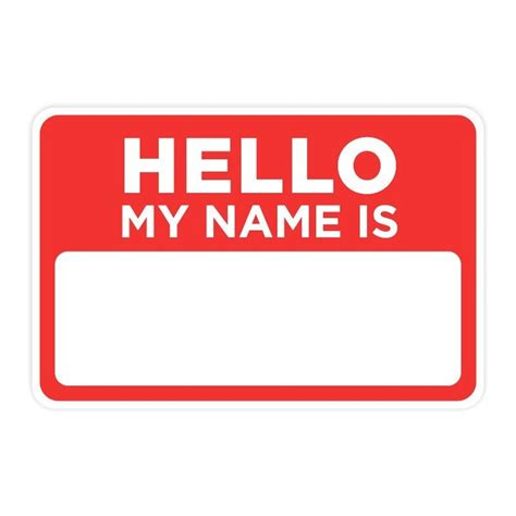 name tag Blank Meme Template