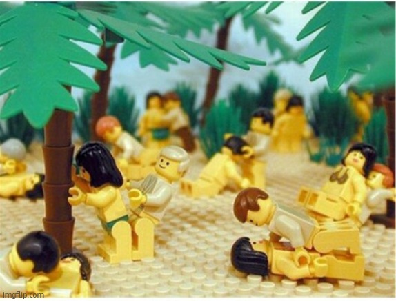 image tagged in lego orgy | made w/ Imgflip meme maker