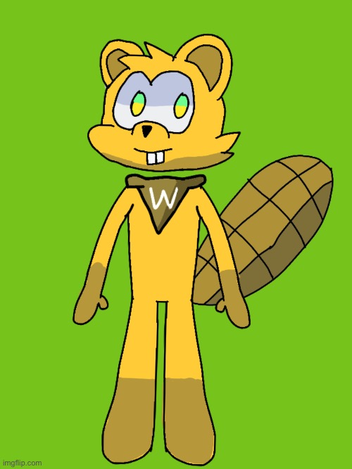 Hello It's Me Woody The Beaver! | image tagged in woody the beaver,oc | made w/ Imgflip meme maker
